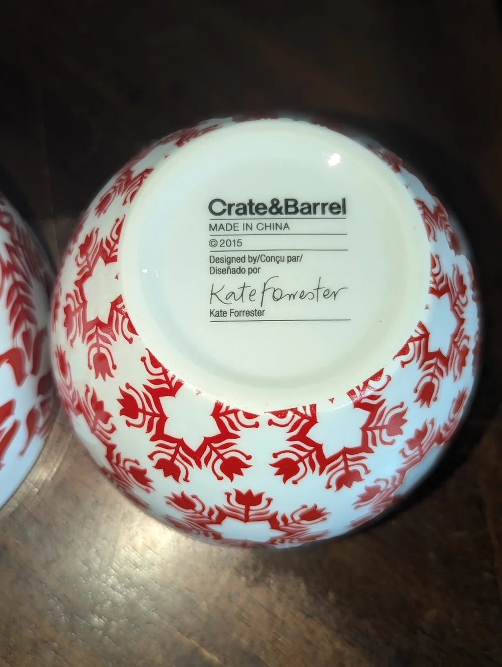 Crate and Barrel Nordic Kate Forrester bowls set of 3